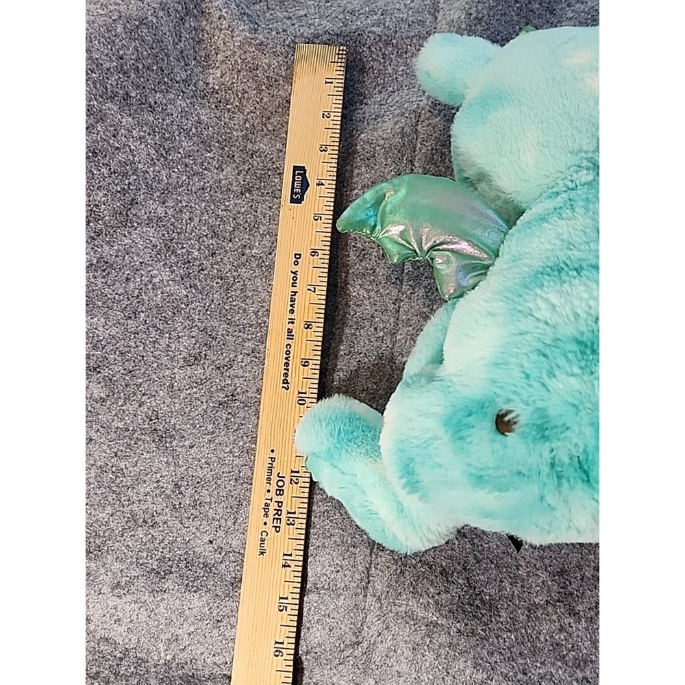 FAO SCHWARZ Dragon Lights Up & Growls Plush Toy Stuffed Animal Glows Blue 13" - Picture 8 of 8